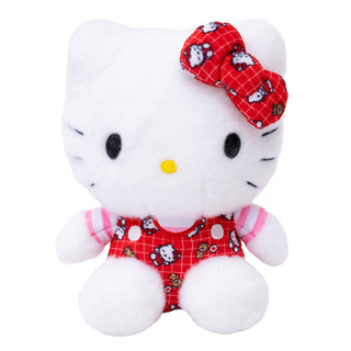 Hello Kitty Red Pattern 7" Plush