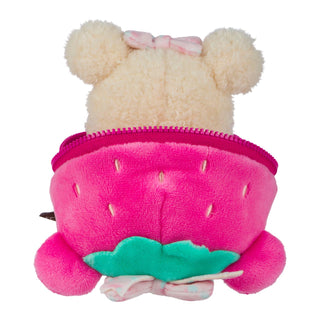 Korilakkuma in a Strawberry Small Plush in Zipper Pouch