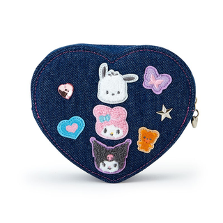 Sanrio Denim Patch Mini Zipper Pouch