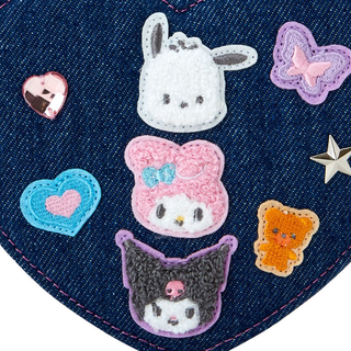 Sanrio Denim Patch Mini Zipper Pouch