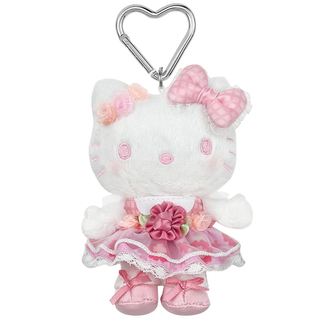 Hello Kitty 50th Anniversary Floral Plush Mascot Carabiner