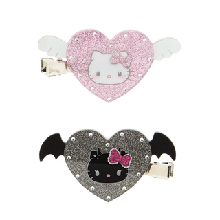 Hello Kitty Angel Devil Hair Clip Set