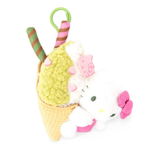 Hello Kitty Matcha Sweets Dessert Mascot Clip-On