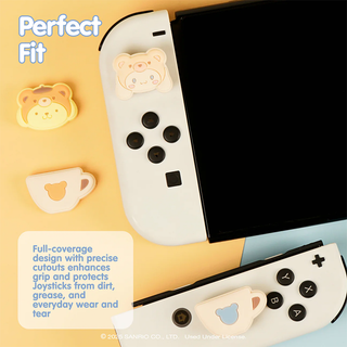 Sanrio Latte Kuma Nintendo Switch Grip Caps